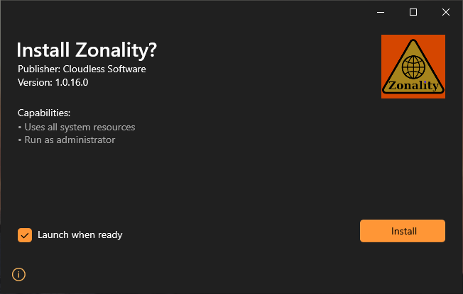 Zonality Installation Process